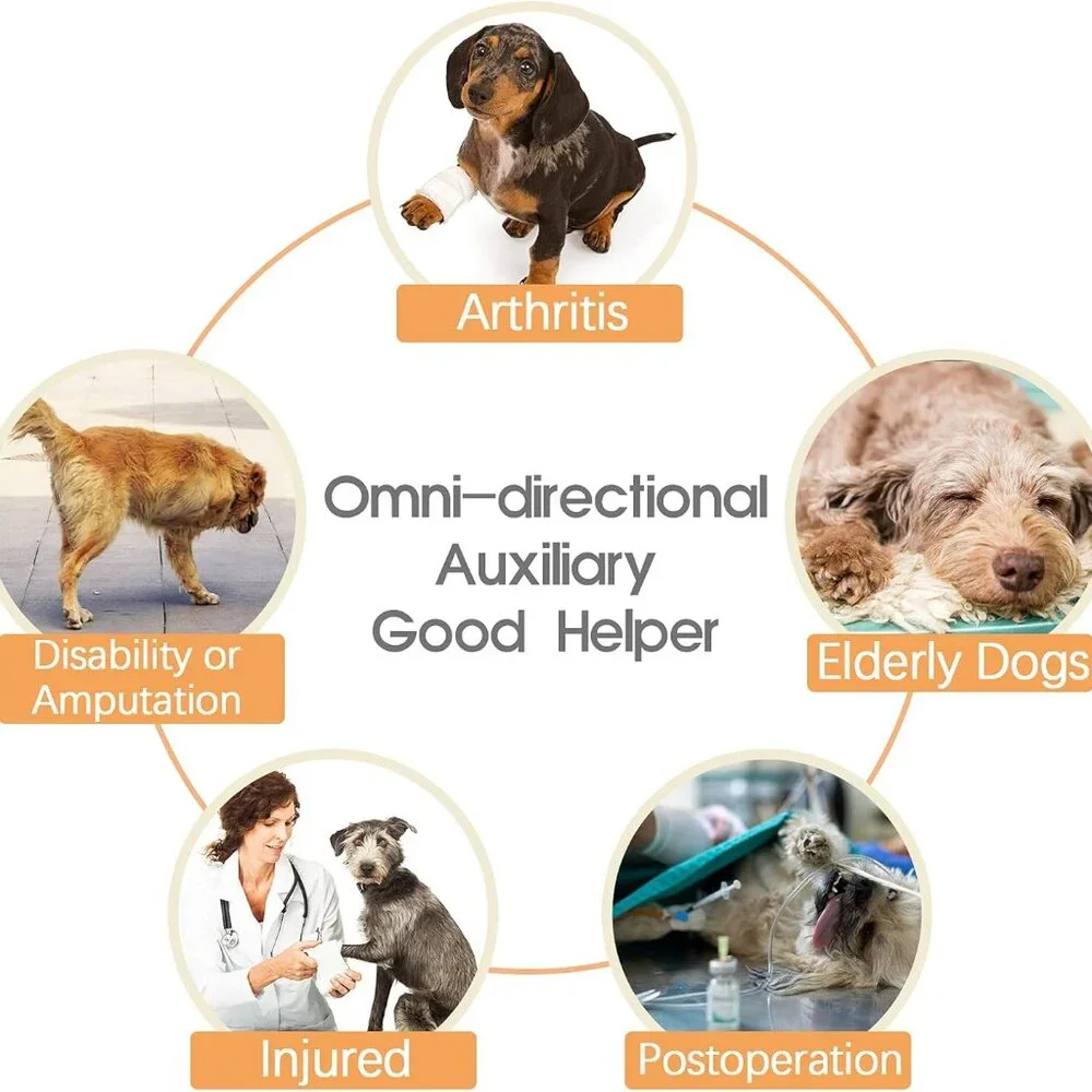 Dog Lift Harness, Grid Pet Chest Support Aid Veterinarian Approved